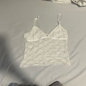 White Lace Camisole Top